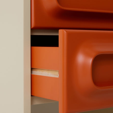 Space nightstand - orange/cream - Urban Nest