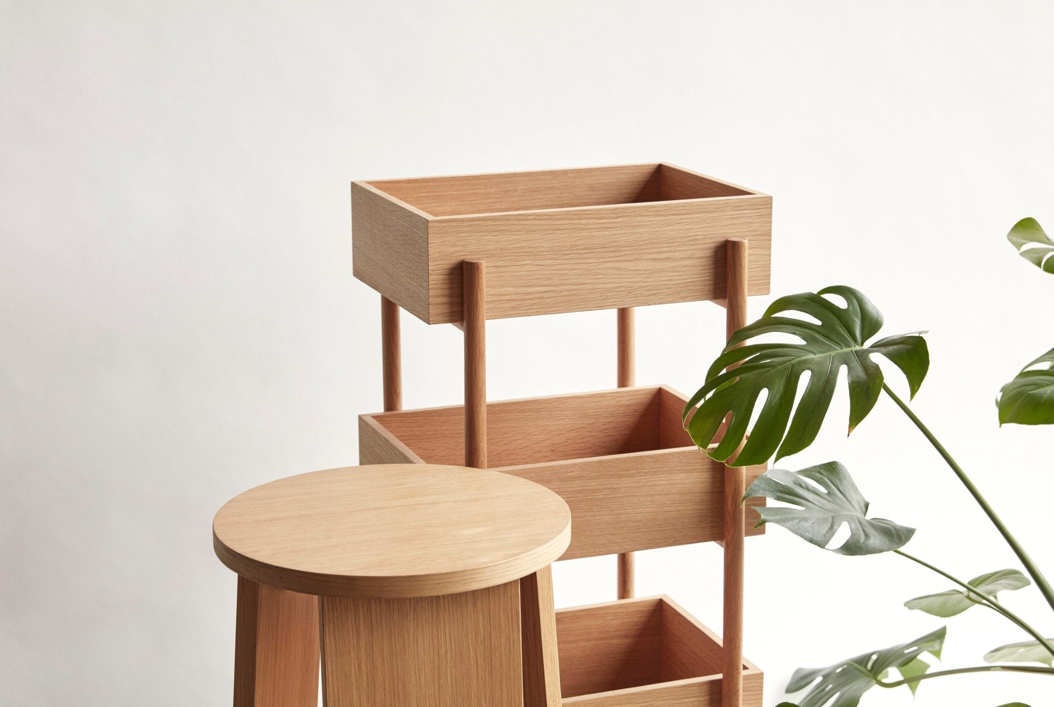 Stack Console Table Natural - Urban Nest