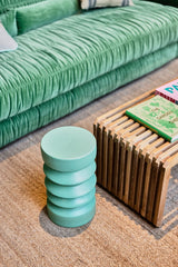 Stoneware side table - green - Urban Nest