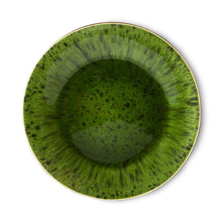 The emeralds: ceramic side plate spotted, green (set of 2) - Urban Nest