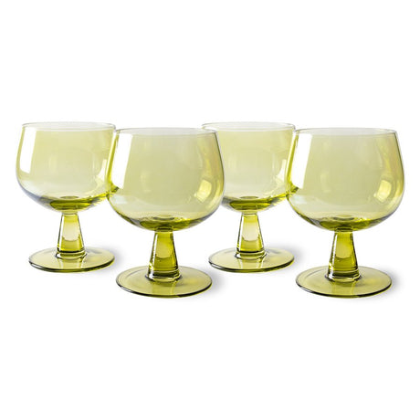 The Emeralds: wine glass - low (set of 4) - Urban Nest