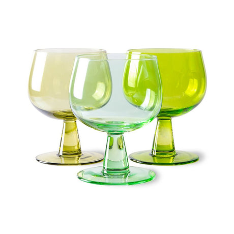 The Emeralds: wine glass - low (set of 4) - Urban Nest