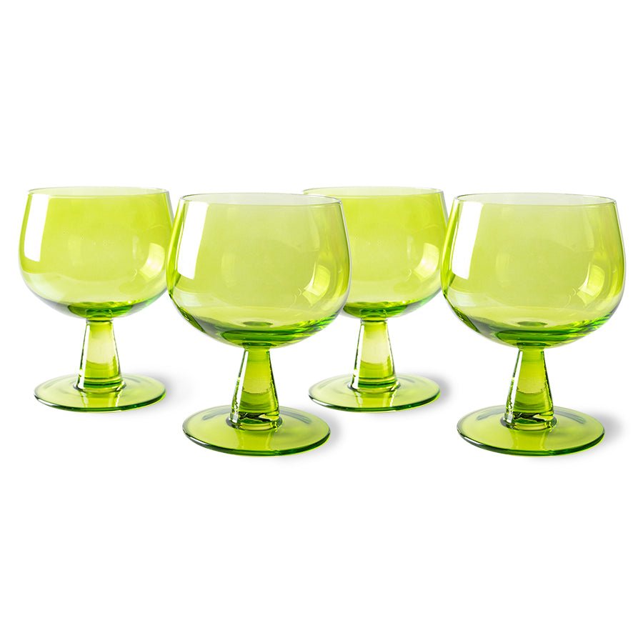 The Emeralds: wine glass - low (set of 4) - Urban Nest