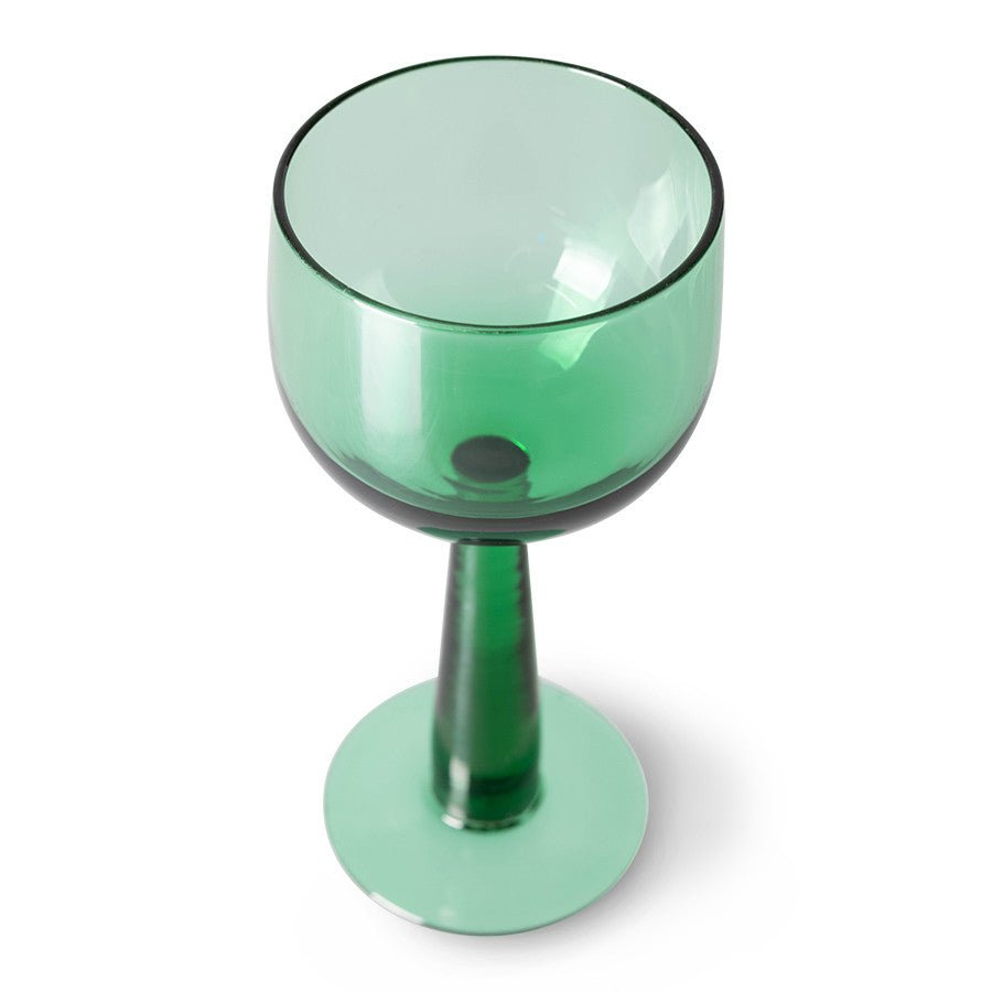 The emeralds: wine glass tall, fern green (set of 4) - Urban Nest