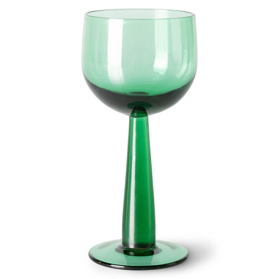 The emeralds: wine glass tall, fern green (set of 4) - Urban Nest