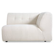 Vint couch: element right 1,5-seat - boucle cream - Urban Nest