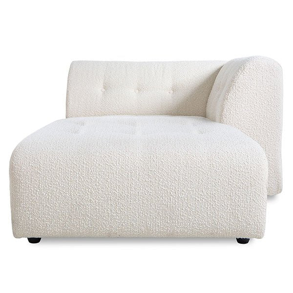 Vint couch: element right divan - boucle cream - Urban Nest