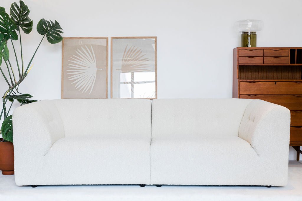 Vint couch set of 2 elements - boucle cream. - Urban Nest