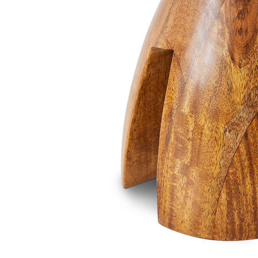 Wooden stool - chestnut - Urban Nest
